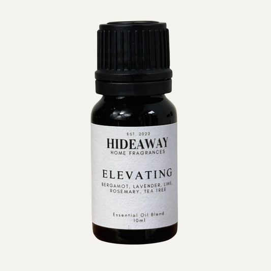 Elevating Essential Oil with bergamot, lime, lavender, and rosemary for an uplifting, revitalising aromatherapeutic experience — Hideaway Home Fragrances
