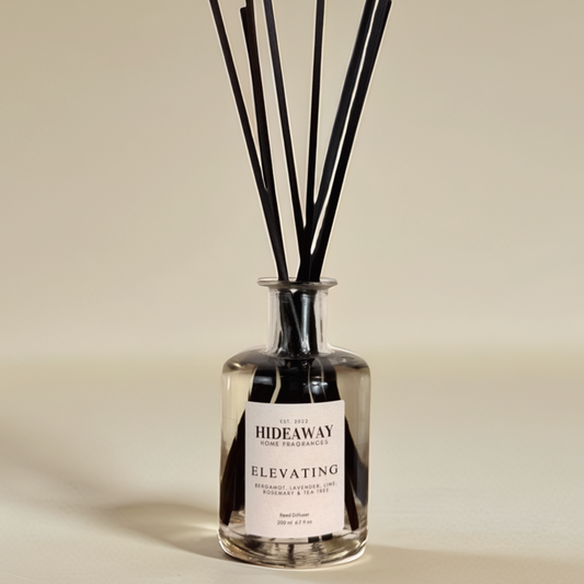 Elevating Reed Diffuser with bergamot, lavender, and rosemary essential oils – Hideaway Home Fragrances