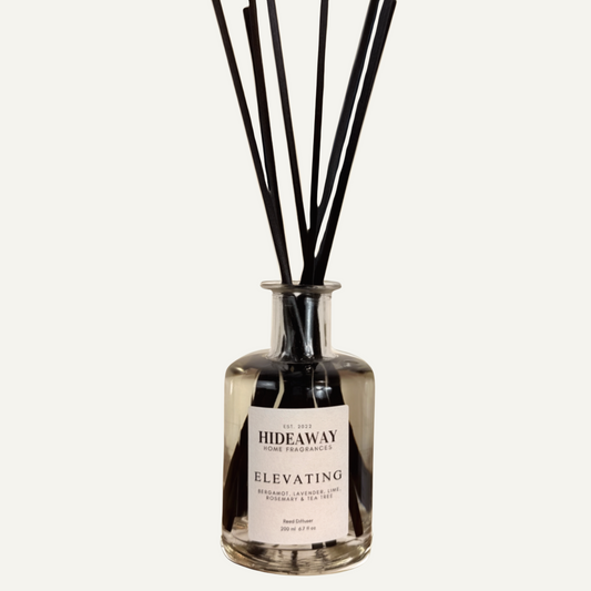 Elevating Reed Diffuser with bergamot, lavender, and rosemary essential oils – Hideaway Home Fragrances