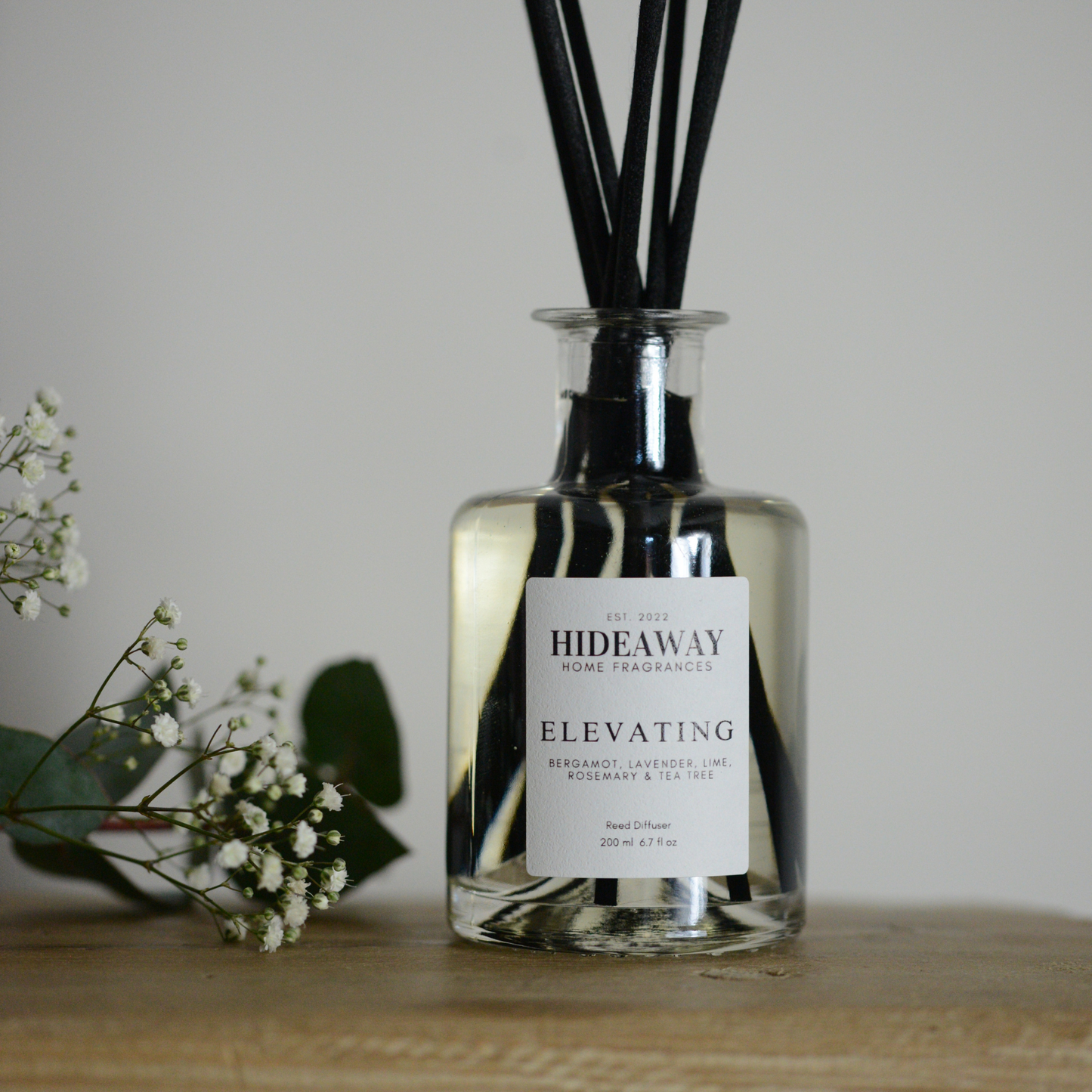 Elevating Reed Diffuser to energise and focus your mind - Hideaway Home Fragrances