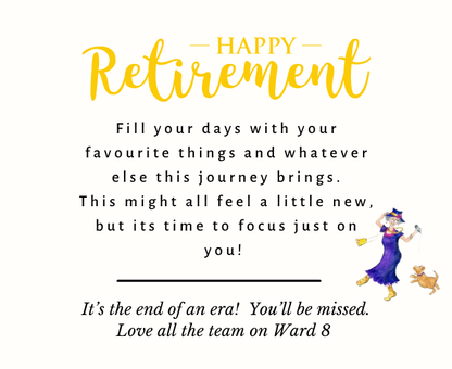 Premium personalized retiree pamper gift set with a relaxing "focus just on you" self-care tribute candle and reed diffuser, elegantly boxed by Hideaway Home Fragrances.