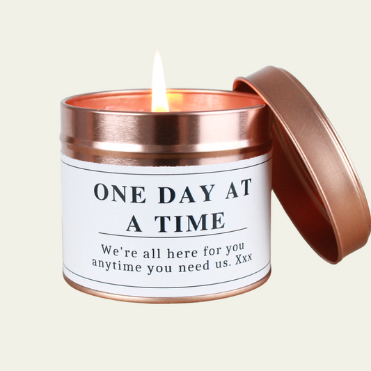 Get Well Soon Candle Gift One Day at a Time - Hideaway Home Fragrances