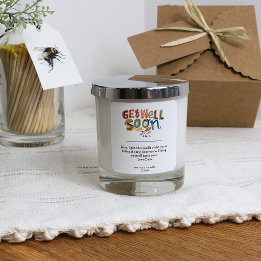 Thoughtful hand-poured candle to send love and encouragement – Hideaway Home Fragrances