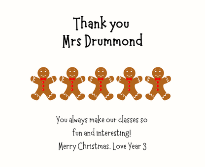 Close up of teacher thank you luxury reed diffuser festive holiday theme gift for teachers - Hideaway Home Fragrances