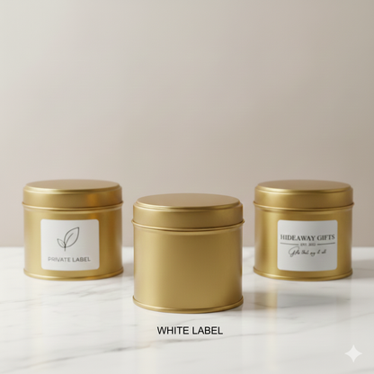 White Label Luxury Soy Tinned Candle