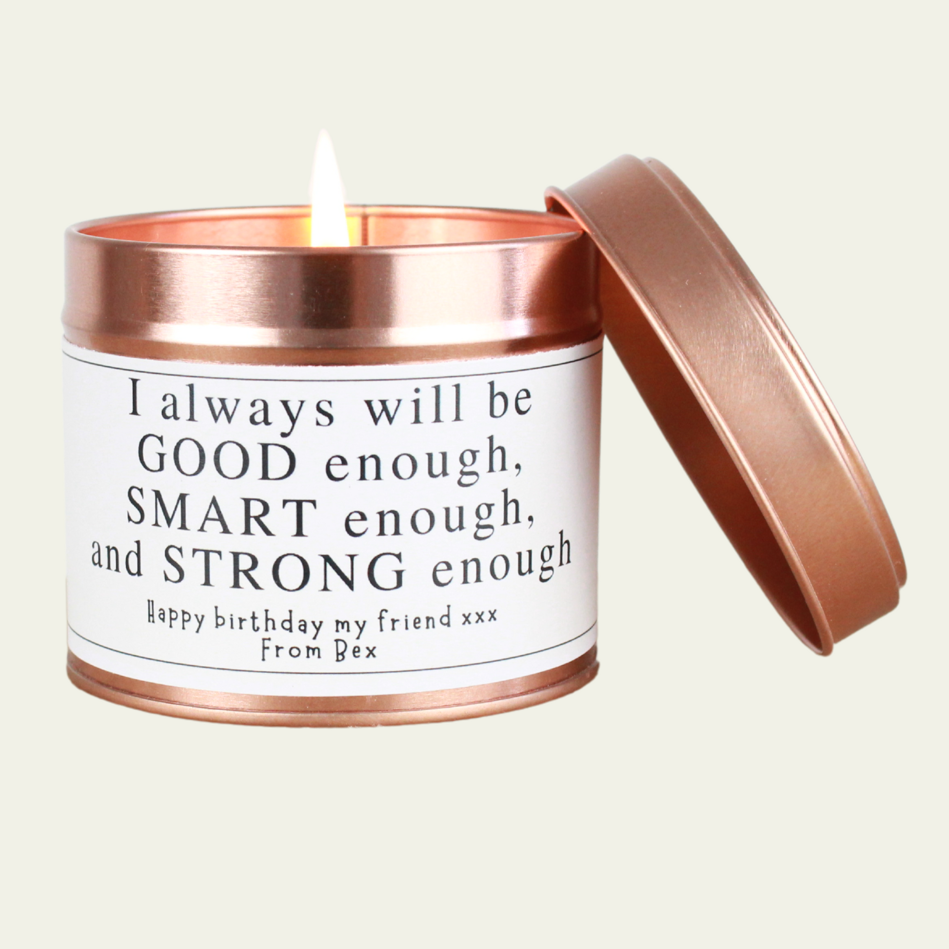 Good Enough, Strong Enough, Smart Enough Candle Gift - Hideaway Home Fragrances