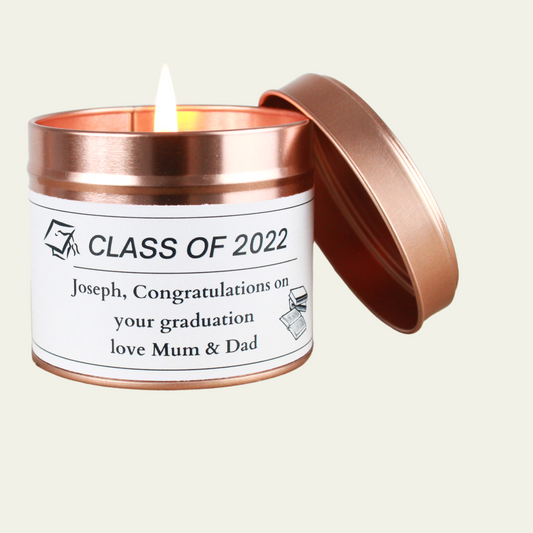 Graduation Keepsake Candle Gift - Hideaway Home Fragrances