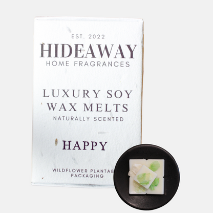 Natural wax melts to energise and clear the air - Hideaway Home Fragrances