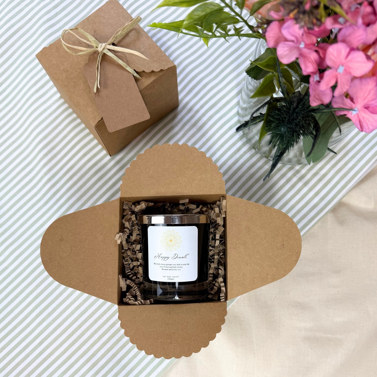 Elegant personalised candle keepsake to bring warmth and joy this Diwali – Hideaway Home Fragrances