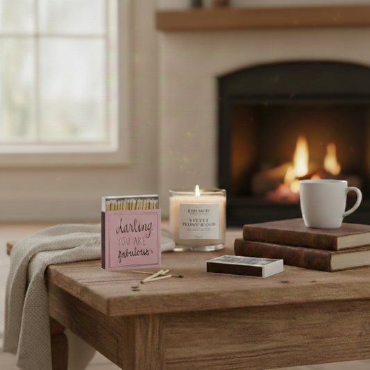Darling You Are Fabulous luxury matchbox with pink empowering quote