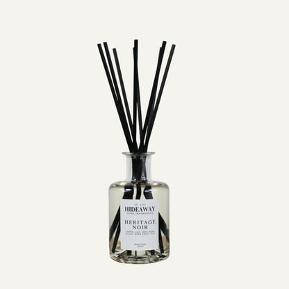 Smoky sophisticated reed diffuser for men, incense tobacco and musk fragrance for living spaces