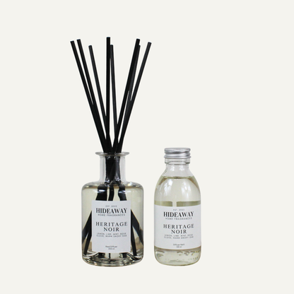 Smoky masculine reed diffuser and refill 150ml, tobacco incense and musk fragrance for studies and living rooms