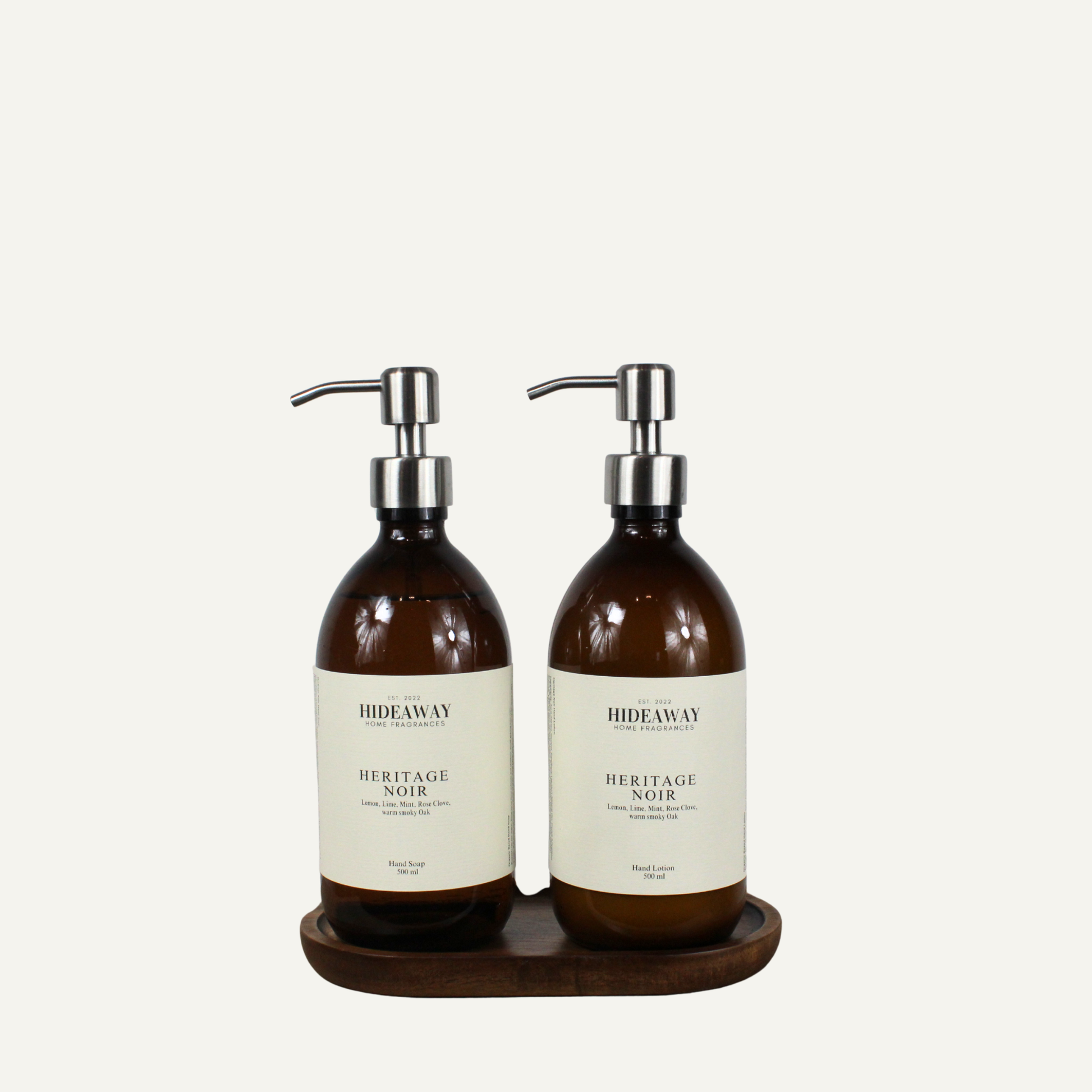 Elegant bathroom hand wash with Tobacco and Oak fragrance base