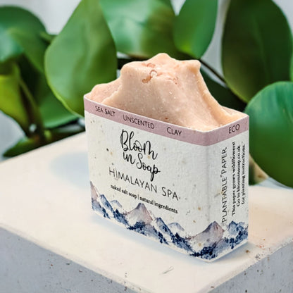 Himalayan Salt soap bar for soothing and hydrating sensitive skin - Hideaway Home Fragrances