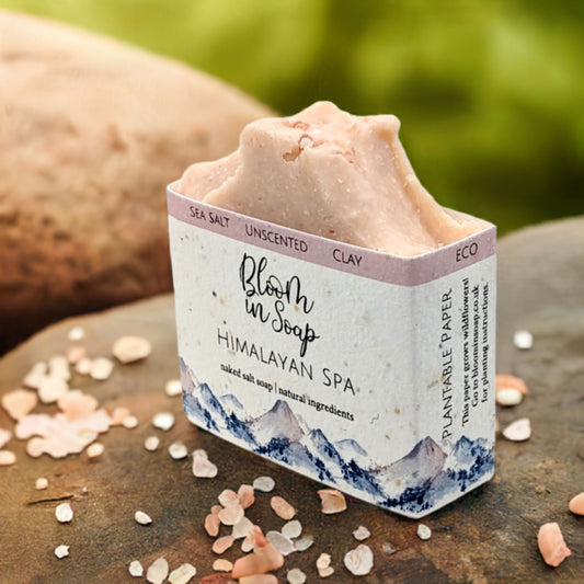 Unscented Himalayan Salt Soap with Rose Clay for sensitive skin - Hideaway Home Fragrances