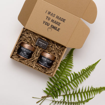 Home Fragrance Candle Sustainable Gift Box - Hideaway Home Fragrances