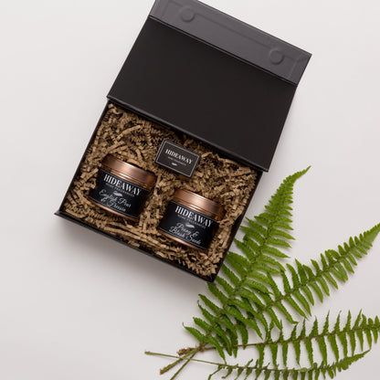 Home Fragrance Candle Sustainable Luxury Gift Box - Hideaway Home Fragrances