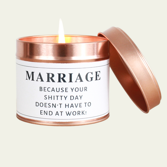 Humorous Marriage Anniversary Candle Gift - Hideaway Home Fragrances