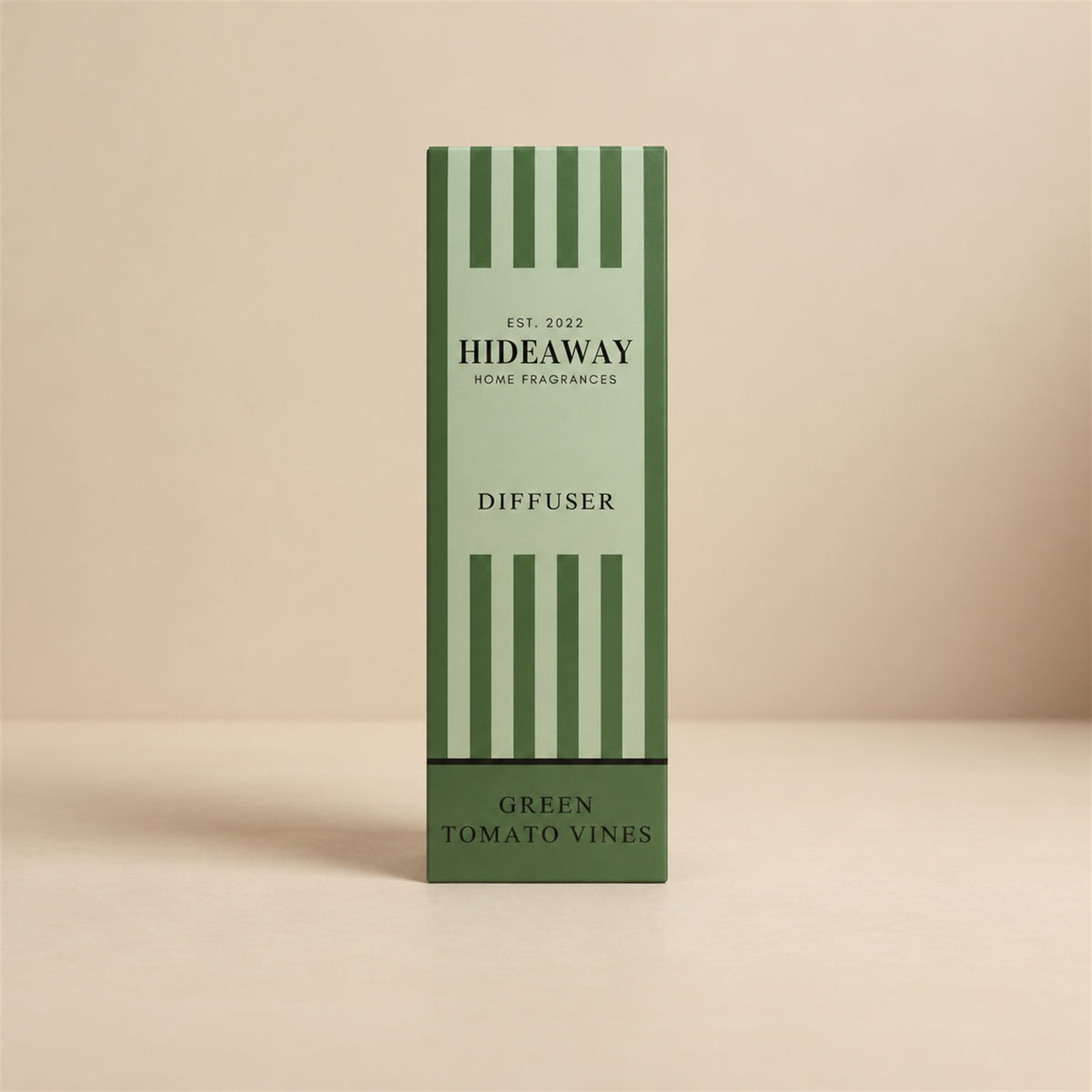 Fresh herbal green tomato vines reed diffuser by Hideaway Home Fragrances for botanical kitchen home scenting