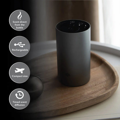 waterless diffuser Create a serene space with the Rove Aroma Wellbeing Diffuser, a nano-mist atomiser for essential oils - Hideaway Home Fragrances