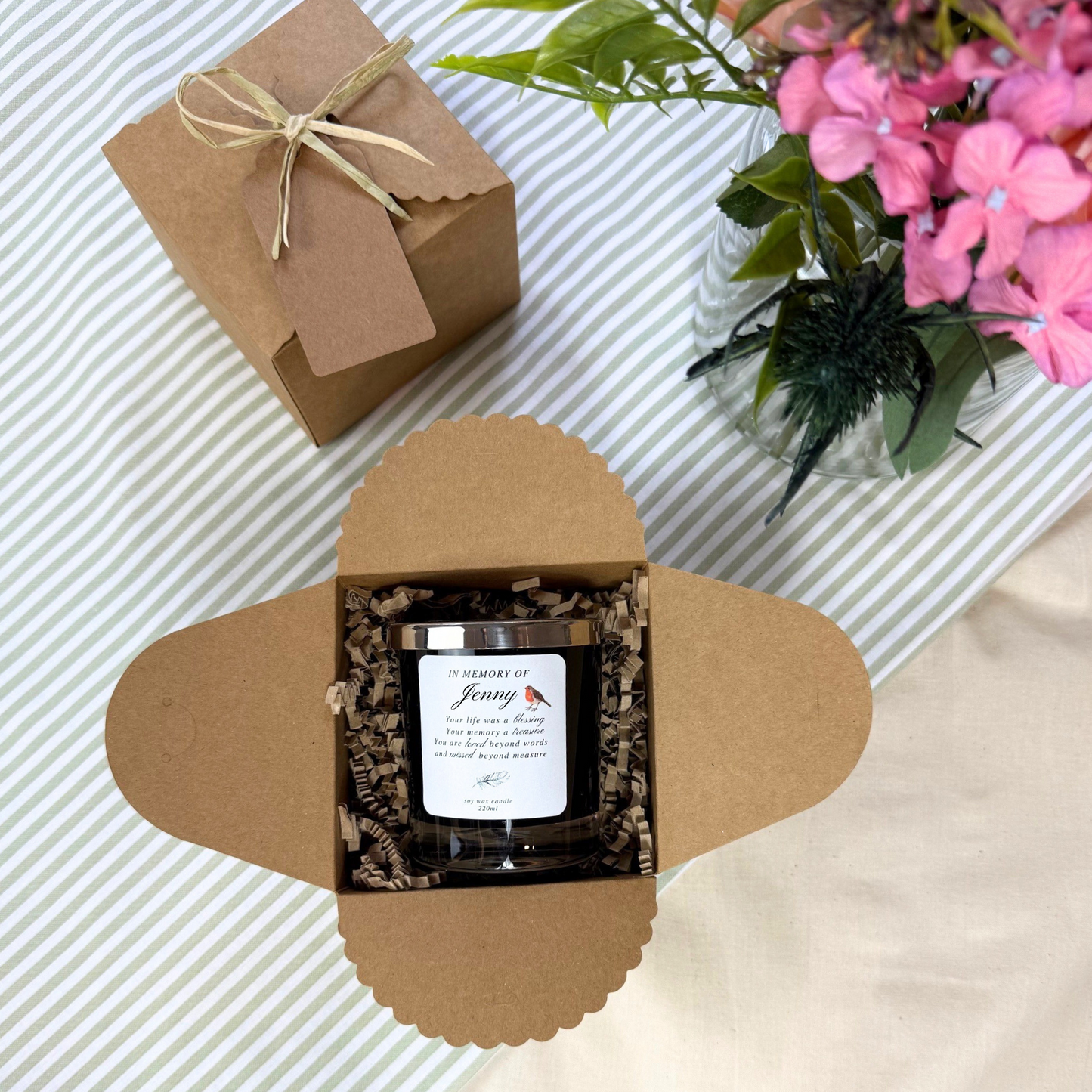 Sympathy candle gift to celebrate life and keep memories close – Hideaway Home Fragrances