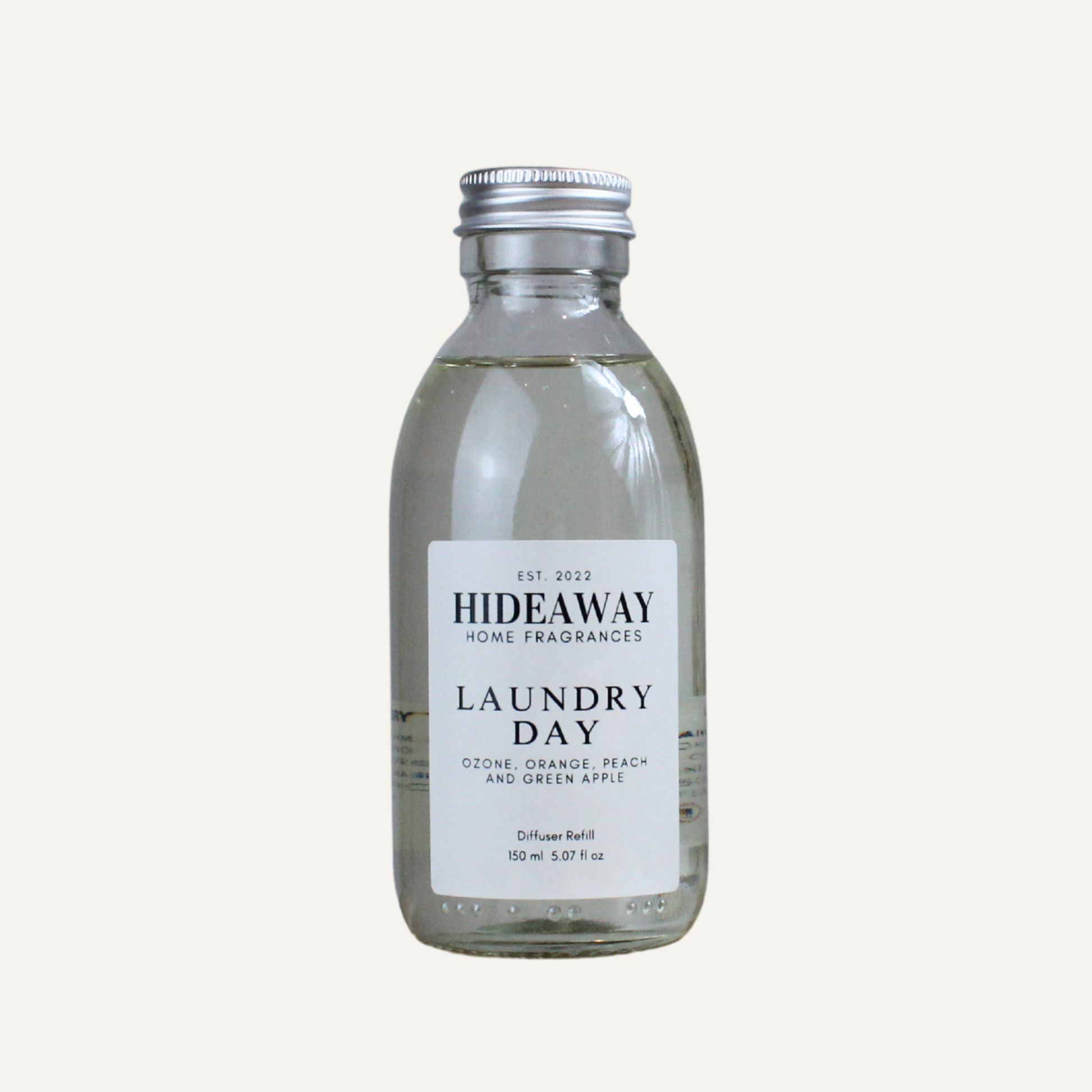 Luxury Laundry Day Diffuser Refill – Fresh Crisp Comforting Scent with Rose, Geranium, and Patchouli | Hideaway Home Fragrances