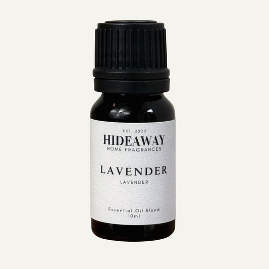 Soothing Lavender Essential Oil with authentic English lavender for restorative calm and peaceful relaxation — Hideaway Home Fragrances