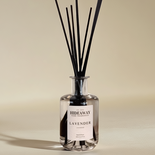 Lavender Reed Diffuser with calming English lavender aroma – Hideaway Home Fragrances