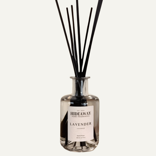 Lavender Reed Diffuser with calming English lavender aroma – Hideaway Home Fragrances