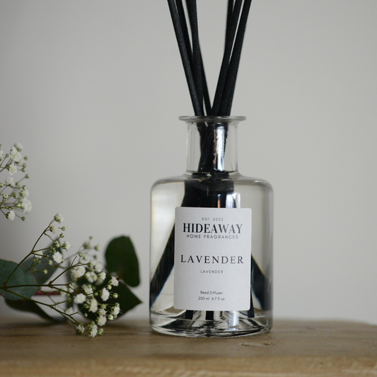 Lavender Reed Diffuser to soothe your senses and promote relaxation - Hideaway Home Fragrances