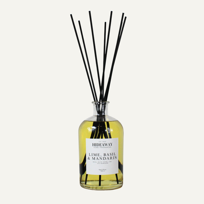 Grand scale citrus reed diffuser 1000ml, uplifting lime and basil fragrance for spacious modern homes