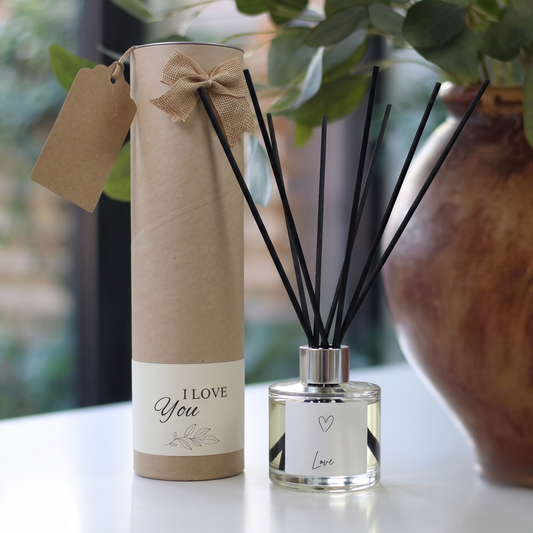 Love always keepsake candle and reed diffuser gift set ready to give - Hideaway Home Fragrances