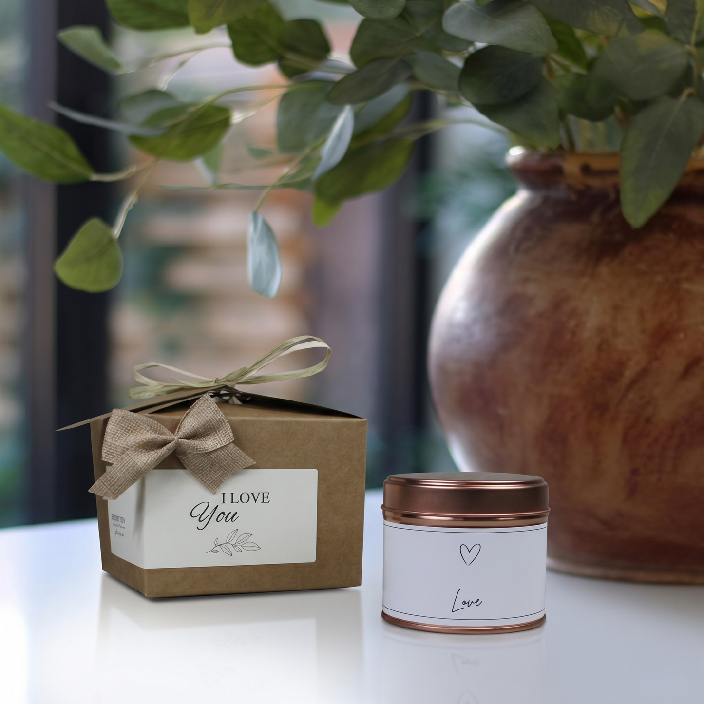 Custom love always wedding anniversary candle gift with personalized date design - Hideaway Home Fragrances