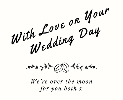 Elegant personalised wedding gift hamper for the happy couple with a luxury fragrance candle and room diffuser – Hideaway Home Fragrances