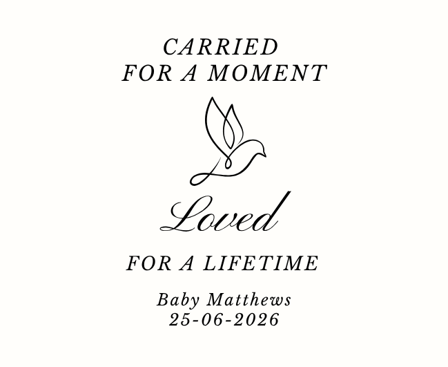 Luxury personalized baby loss bereavement condolence gift set with a comforting loved for a lifetime tribute memory candle and reed diffuser, elegantly boxed by Hideaway Home Fragrances.