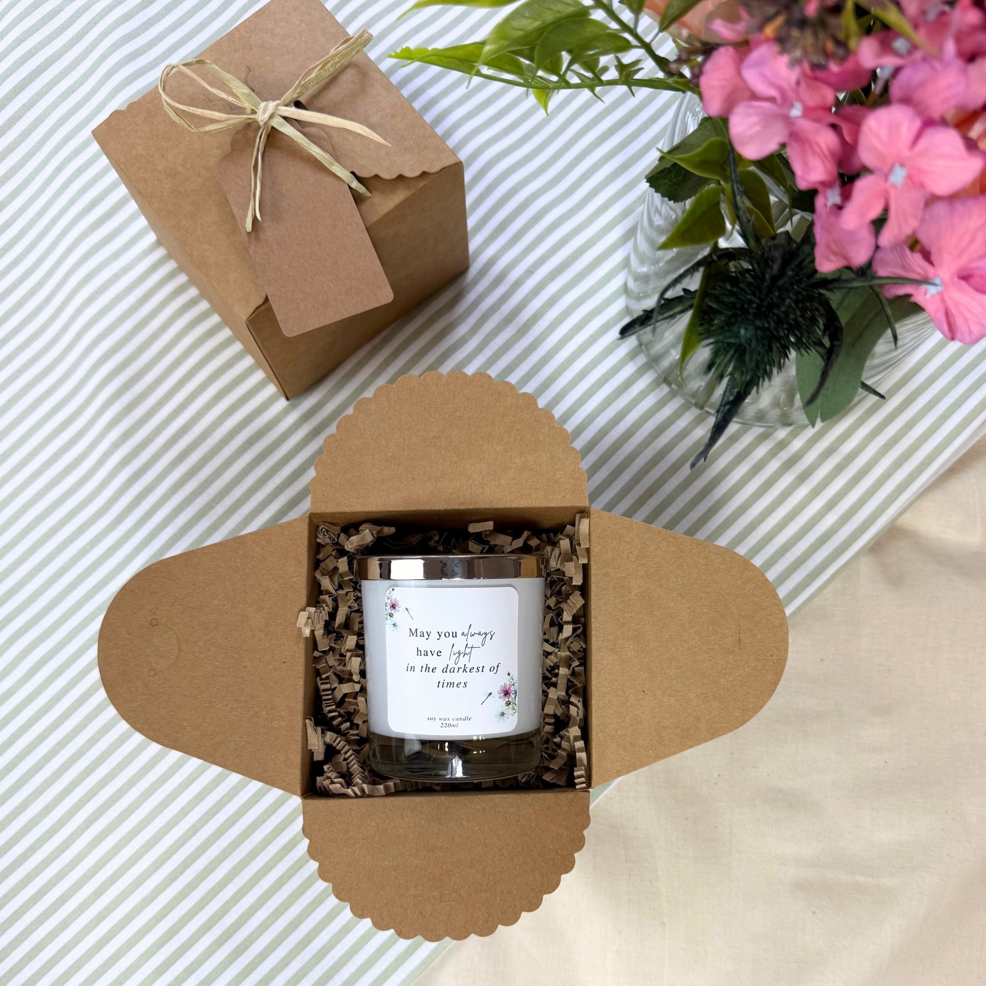 Inspirational candle gift to remind someone they are never alone – Hideaway Home Fragrances