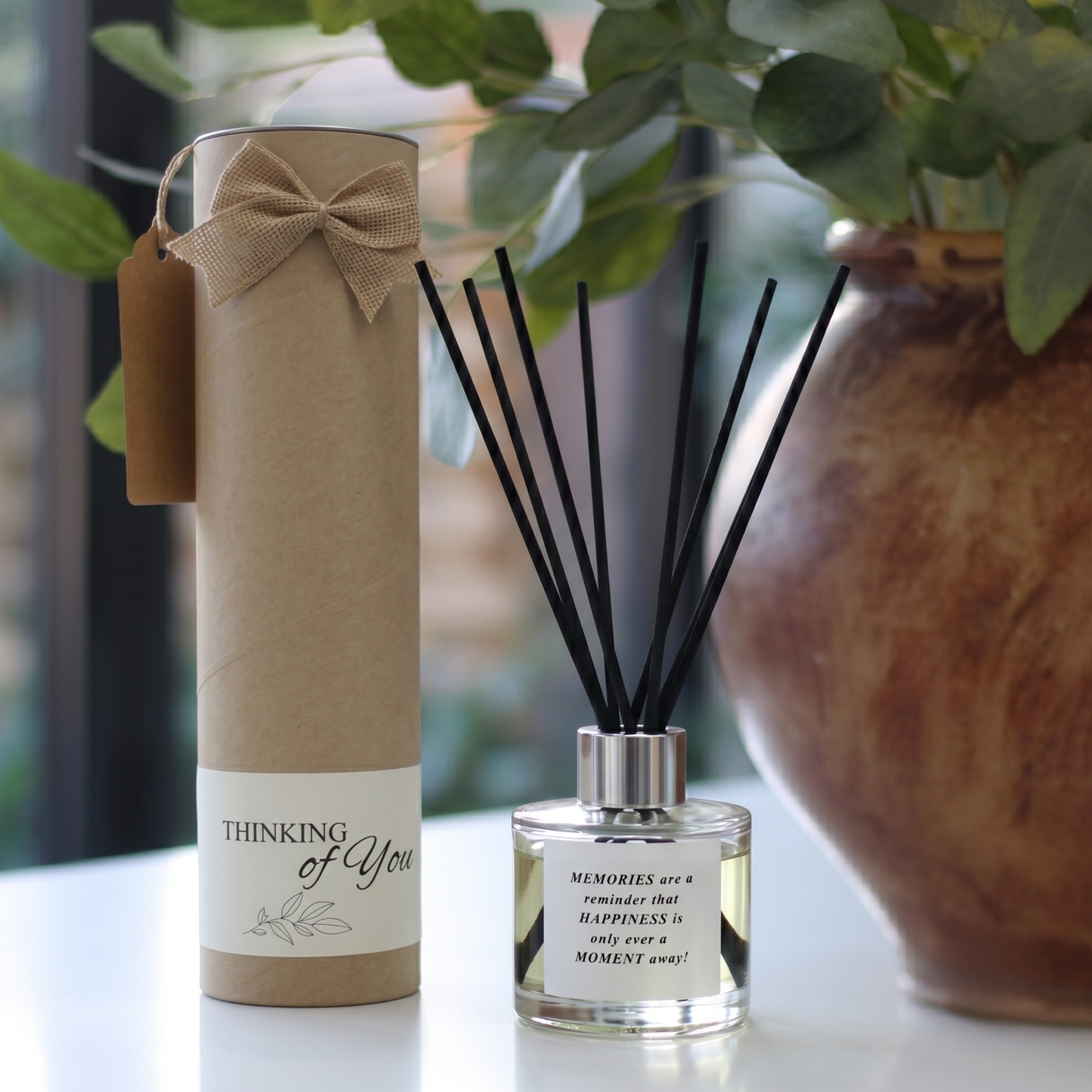 Personalised loving memory keepsake gift set featuring a luxury scented candle and reed diffuser – Hideaway Home Fragrances