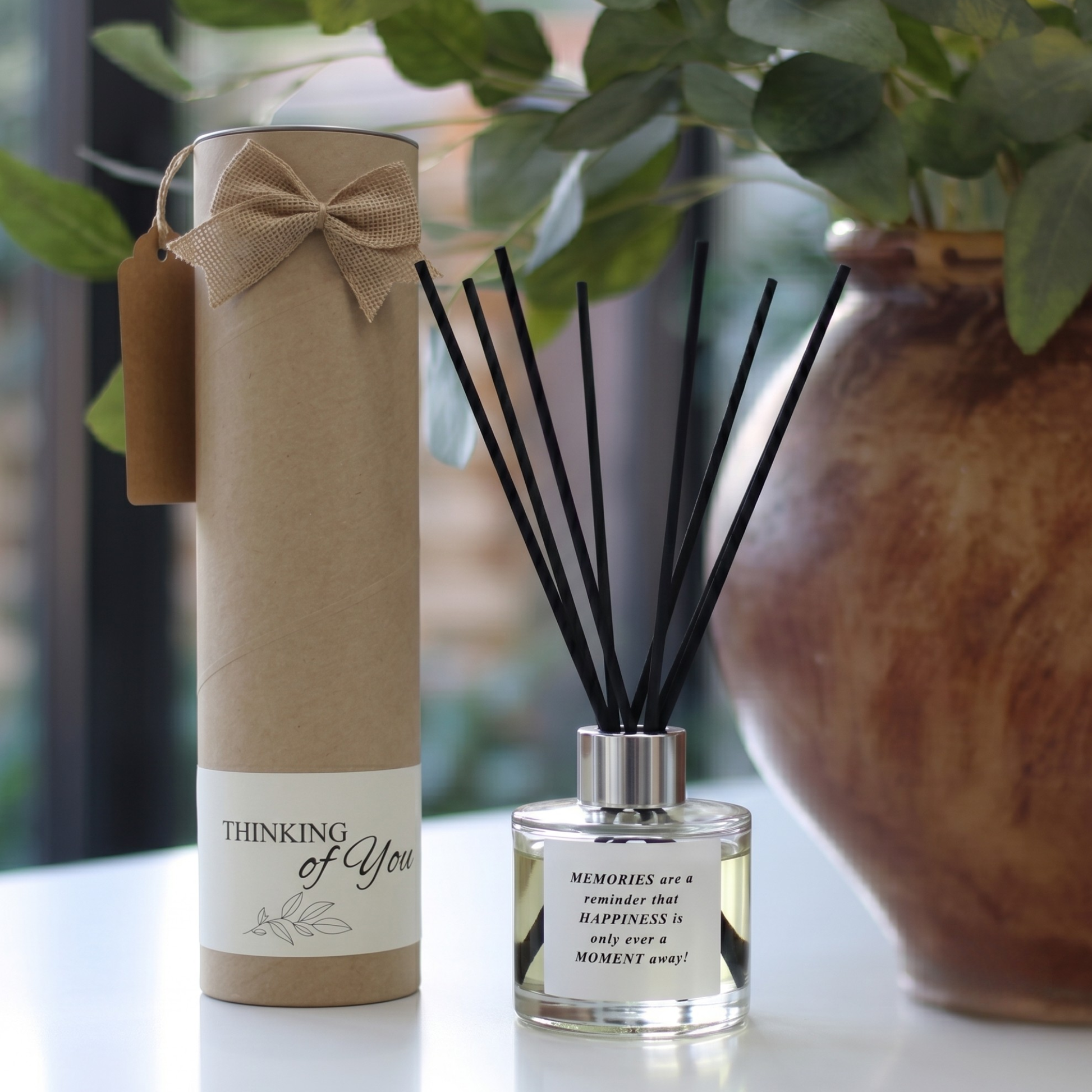 Personalised loving memory keepsake gift set featuring a luxury scented candle and reed diffuser – Hideaway Home Fragrances