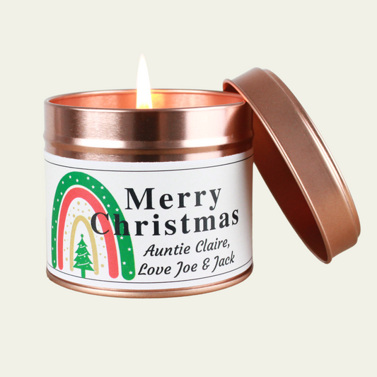 Merry Christmas Auntie Candle Gift - Hideaway Home Fragrances