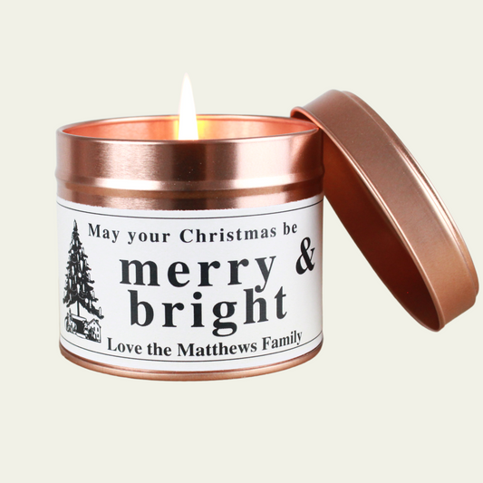 Merry & Bright Christmas Candle Gift - Hideaway Home Fragrances