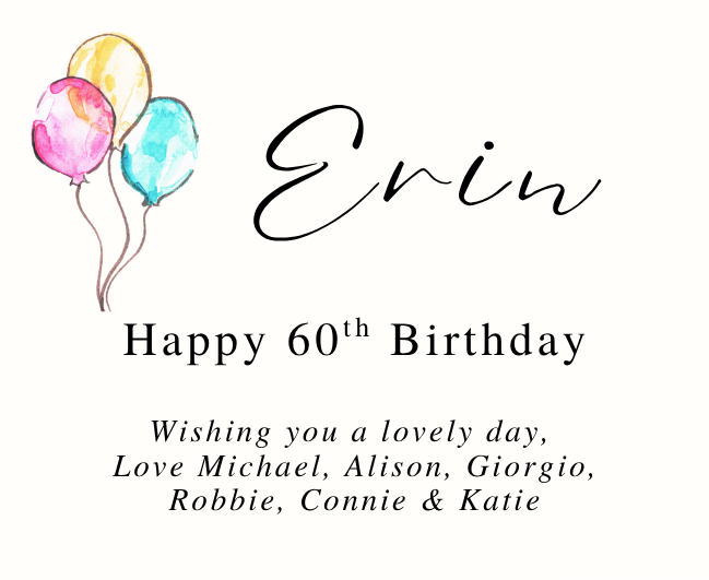 Close up of personalised name and age luxury reed diffuser milestone birthday gift - Hideaway Home Fragrances