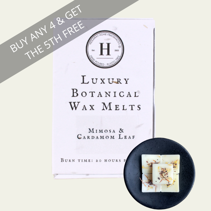 Mimosa & Cardamom Leaf Soy Wax Melts - Hideaway Home Fragrances