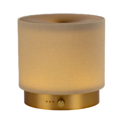 Hideaway Home Fragrances Mira USB Aroma Diffuser styled on a rustic wooden bedside table in a cosy, calm bedroom setting