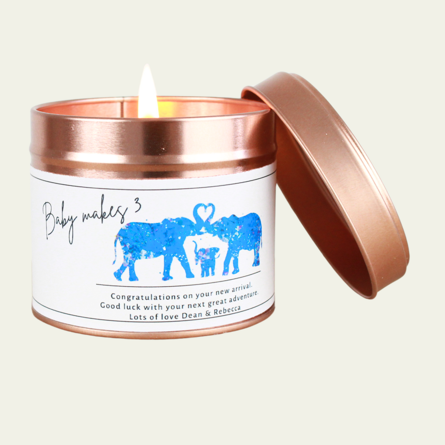 New Baby Keepsake Candle Gift - Hideaway Home Fragrances