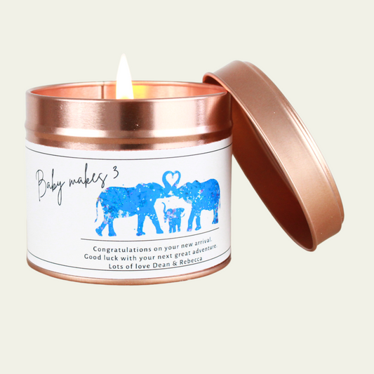 New Baby Keepsake Candle Gift - Hideaway Home Fragrances