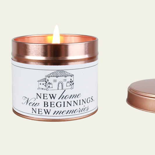 New Home New Beginnings Candle Gift - Hideaway Home Fragrances