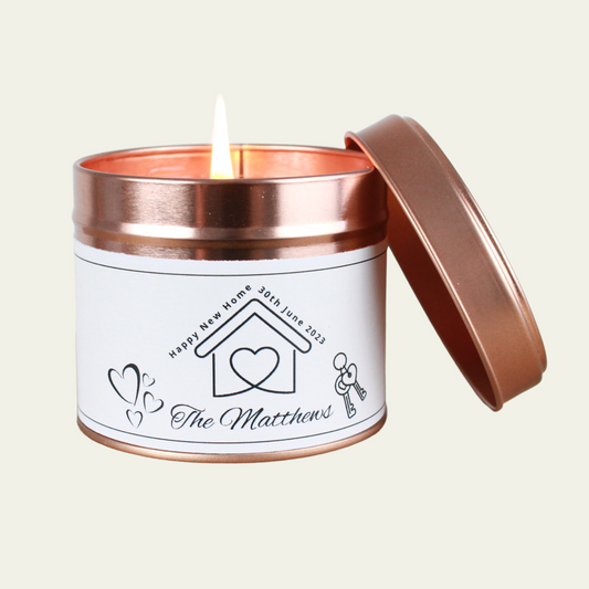 New House Warming Personalised Candle Gift - Hideaway Home Fragrances