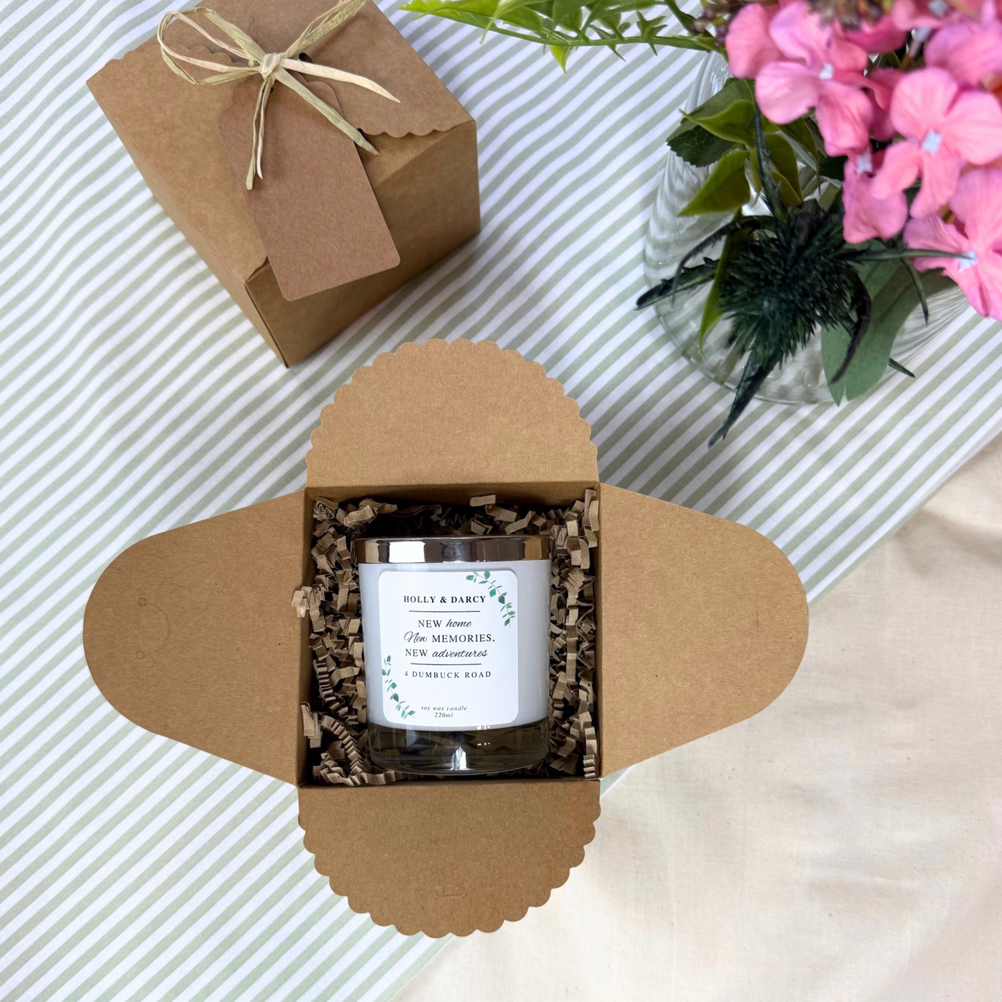 Luxury botanical keepsake candle to mark new home milestone and bring warmth – Hideaway Home Fragrances