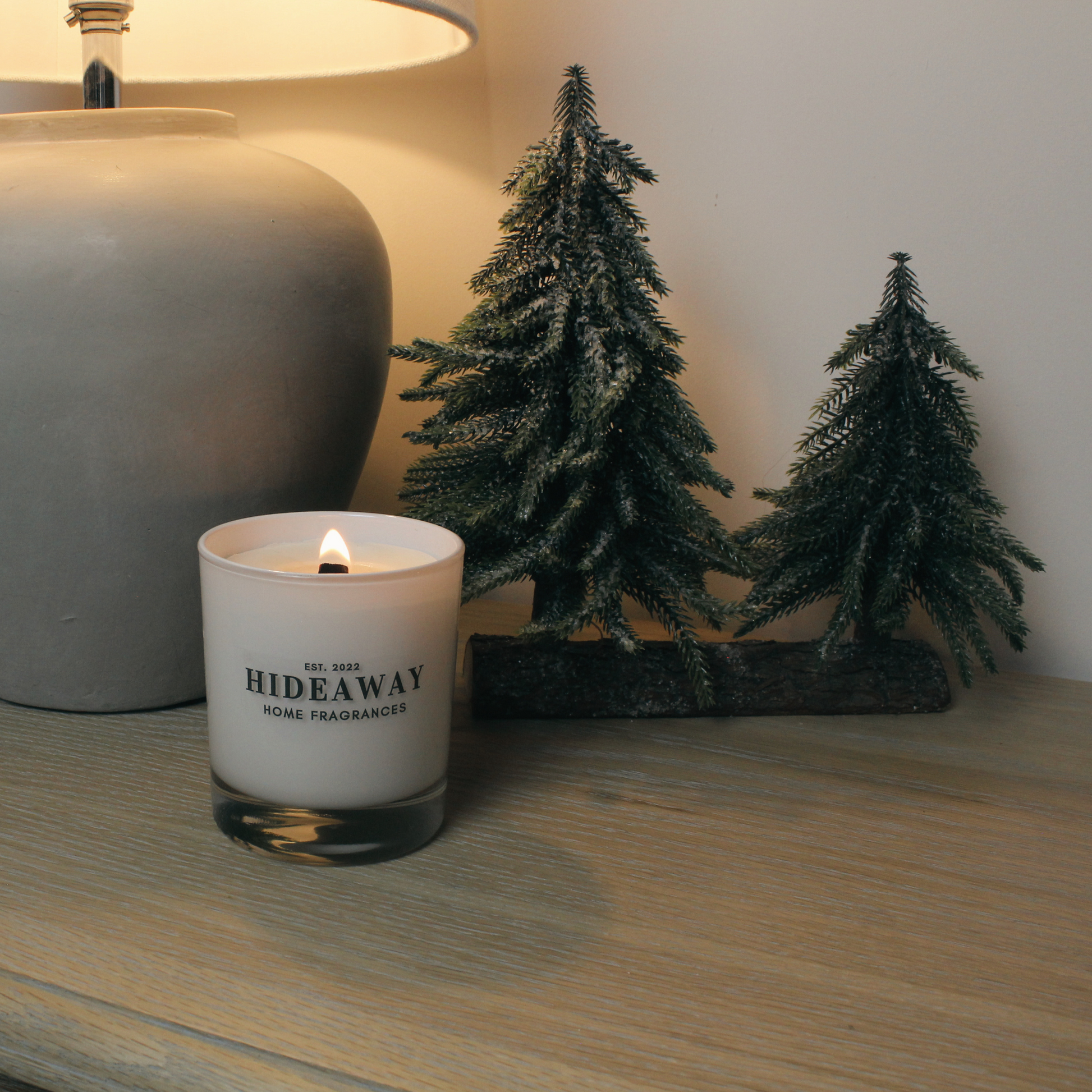 Festive Nordic Spruce Candle with Herbal, Crisp, and Rejuvenating Aroma – Hideaway Home Fragrances