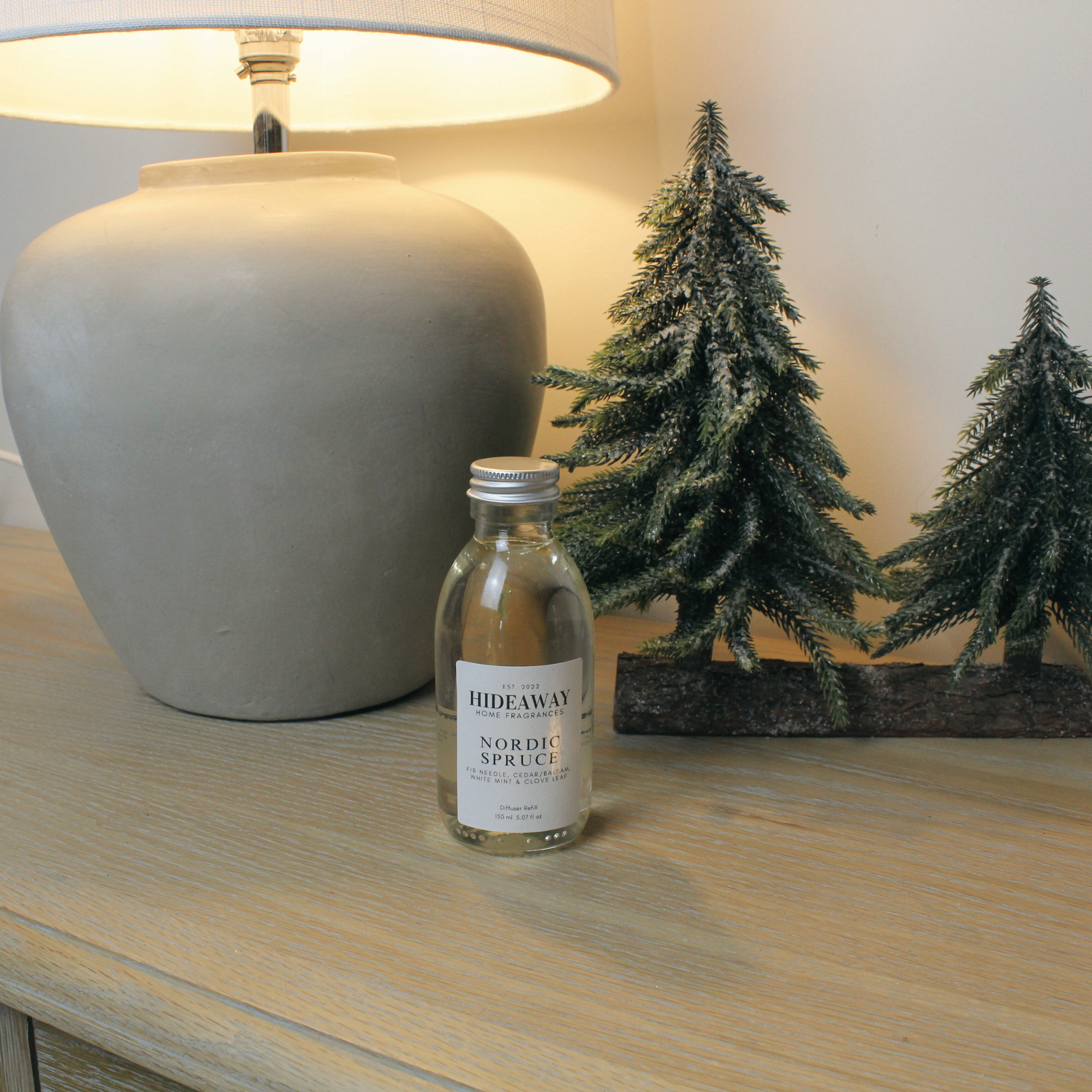 Herbal Pine and Fir Needle Reed Diffuser Refill for a Fresh Winter Home – Hideaway Home Fragrances